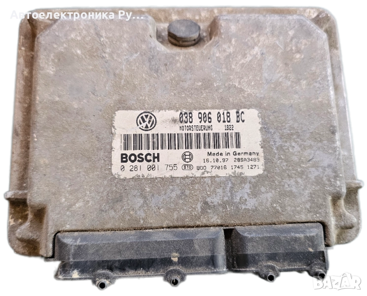 компютър SKODA OCTAVIA 1.9 TDI 038906018BC, 038 906 018 BC, BOSCH , 0281001755 , снимка 1