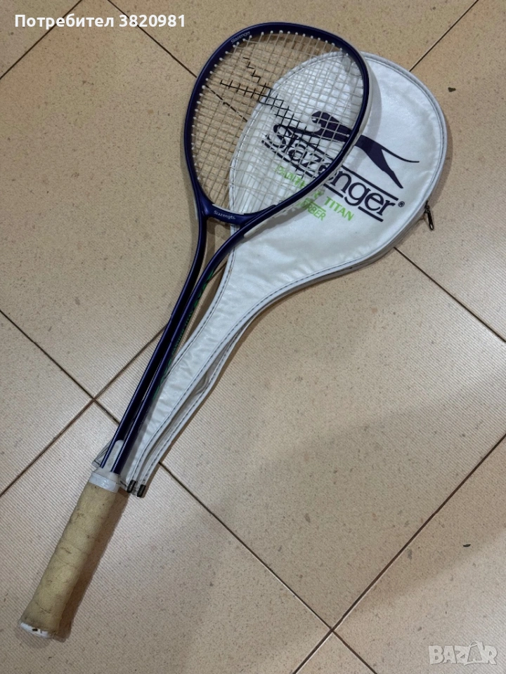 Тенис ракета Slazenger Panther Titan + калъф (vintage), снимка 1
