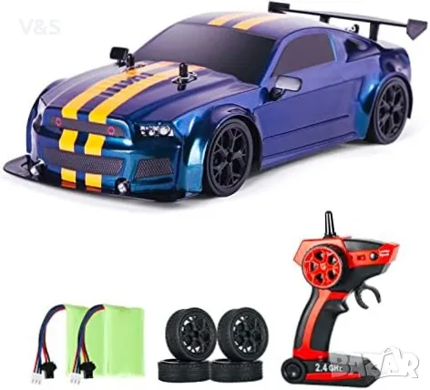 КОЛА С ДИСТАНЦИОННО УПРАВЛЕНИЕ IBLIVER, GT RC DRIFT CAR, МАЩАБ 1:14 С LED СВЕТЛИНИ, 4WD, снимка 1