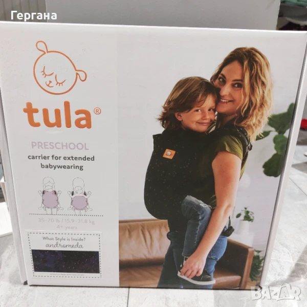 Раница за детеносене Tula Preschool, снимка 1