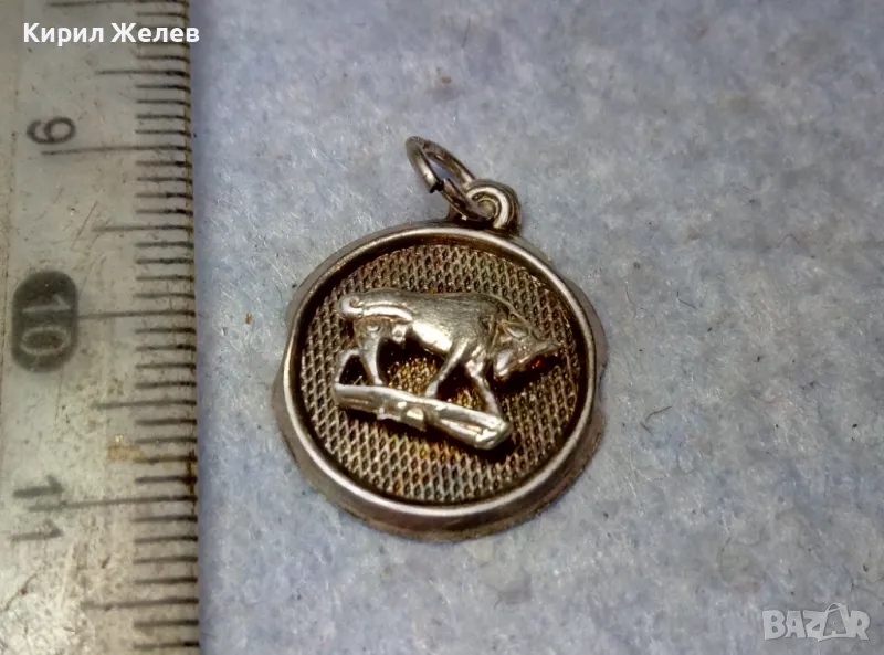 ЗОДИЯ ТЕЛЕЦ АСТРОЛОГИЧЕН СРЕБЪРЕН МЕДАЛЬОН СРЕБРО 925 ХУДОЖЕСТВЕНА РЕЛЕФНА РЪЧНА ИЗРАБОТКА 22198, снимка 1