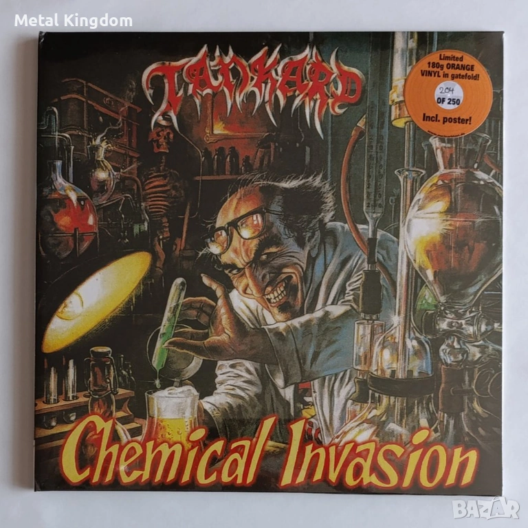TANKARD - Chemical Invasion (LP - Orange Vinyl) NEW & SEALED, снимка 1