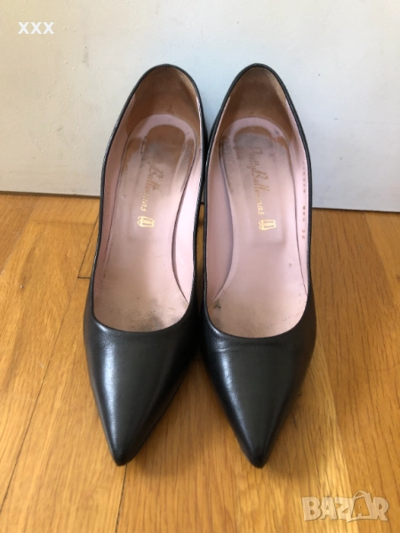 Кожени обувки на ток, снимка 1