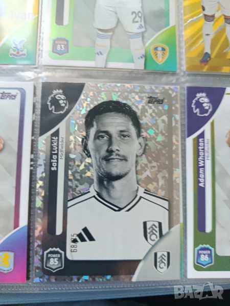 НОМЕРИРАНА PREMIER LEAGUE КАРТА НА SAS LUKIC FULHAM, снимка 1