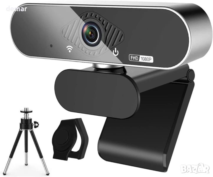 Уеб камера OITTIRA за компютър, Full HD 1080P с микрофон, 110° широкоъгълна, снимка 1