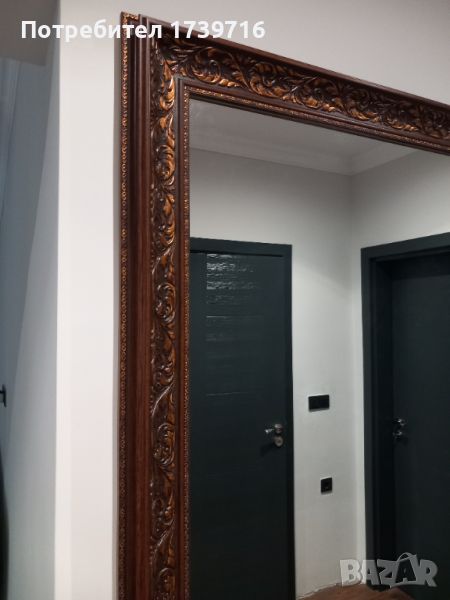Огледало с масивна дървена рамка, снимка 1