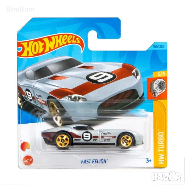 Оригинална количка Hot Wheels Fast Felion - HW Turbo, снимка 1