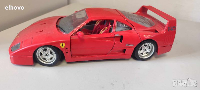 Метална количка Ferrari F40 1987 Burago 1:18, снимка 1