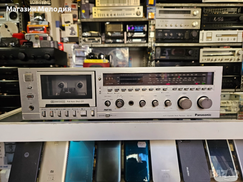 Винтидж ресийвър Panasonic SG-60 + касетен дек в едно. Hi-Fi Cassette Deck Receiver, снимка 1