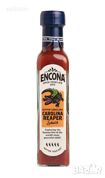 Encona Carolina Reaper Sauce / Енкона Сос от Люти Чушки Каролина Рийпър 142мл, снимка 1