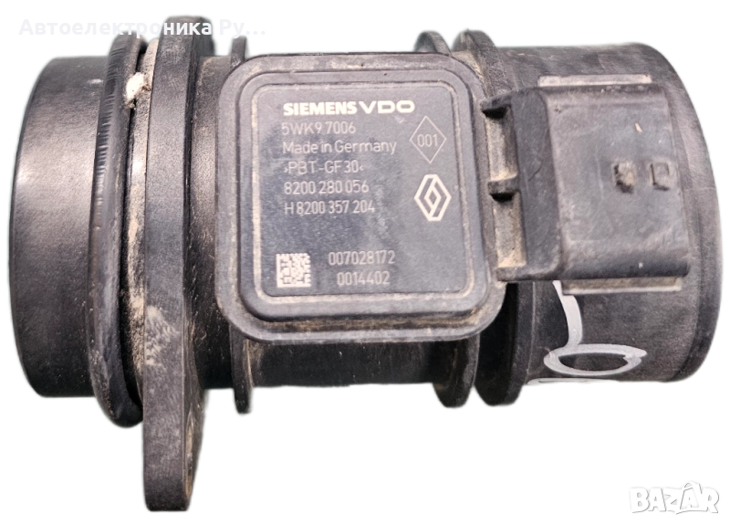 Дебитомер за LOGAN 1.5 DCI Air Flow Meter, 5WK97006, 8200280056 ,8200357204 ,H8200357204, снимка 1