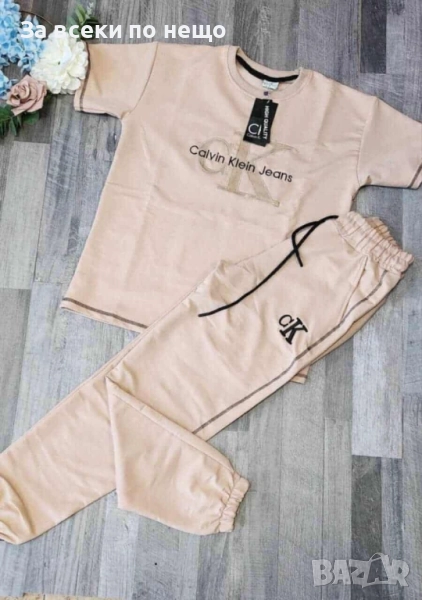 Calvin Klein Дамски Спортен Комплект Тениска И Долнище🔝Дамски Спортен Екип Келвин Клайн Код I_32, снимка 1