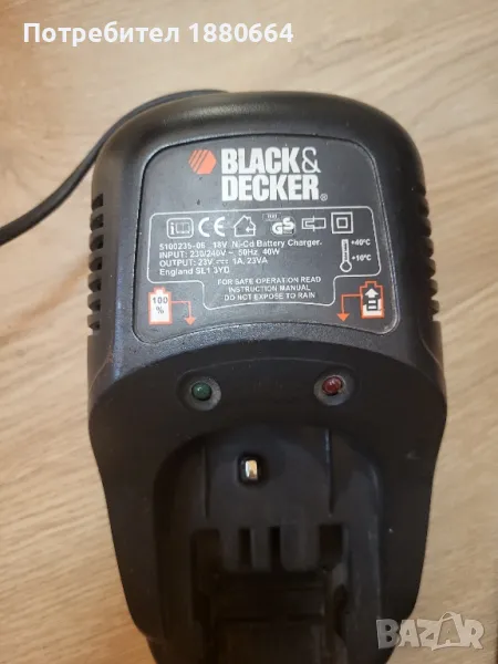 Зарядно BLACK&DECKER 18V Ni Ca, снимка 1