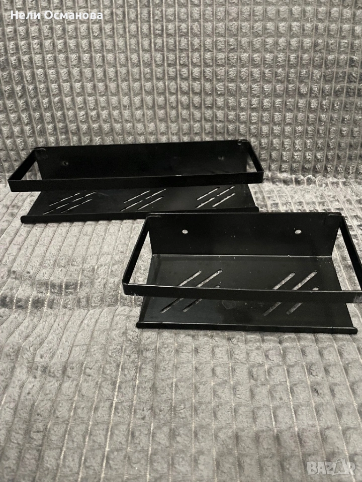 Метални,стенни етажерки 2 бр, снимка 1