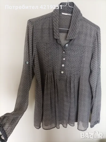 Копринена риза DDP със седефени копчета, снимка 1