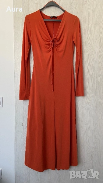Midi orange dress , снимка 1