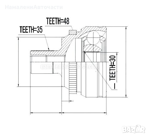 Предно външно каре A1633300201 NPZME001 Mercedes E-class, снимка 1