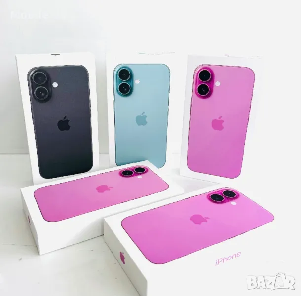 НОВ! iPhone 16 128GB Pink / Black / Teal ГАРАНЦИЯ!, снимка 1