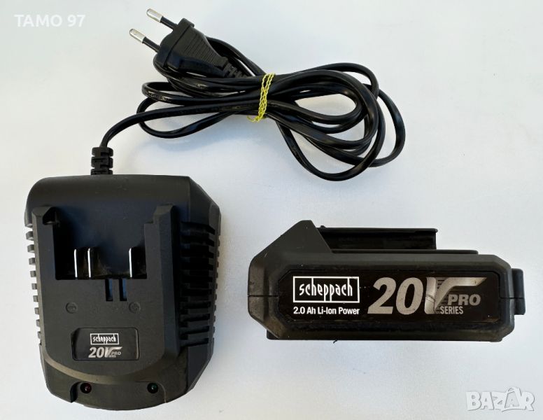 Scheppach Pro - Стартов комлект зарядно и батерия 20V 2.0Ah, снимка 1