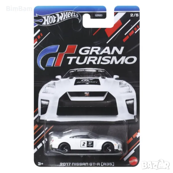 Оригинална количка Hot Wheels Gran Turismo 2017 Nissan GT-R R35, снимка 1