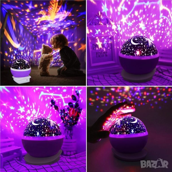 Нощна лампа детски планетариум, снимка 1