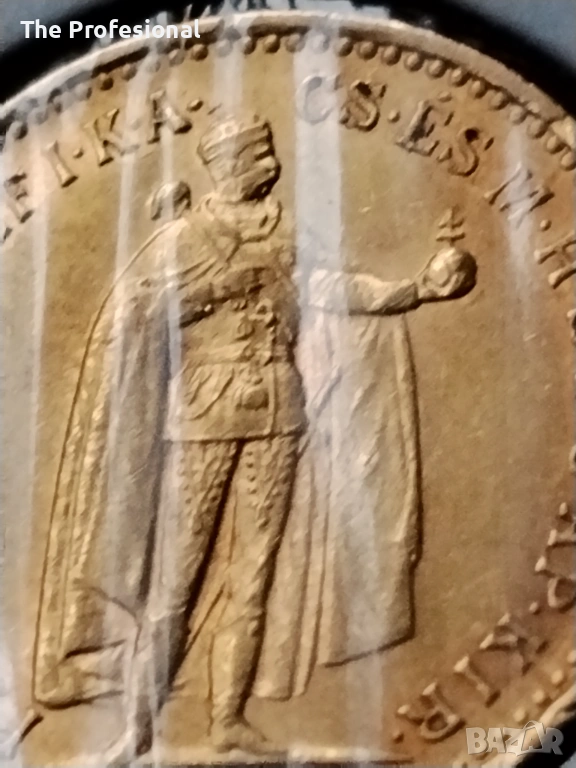 Златна монета 10 крони 1906, снимка 1