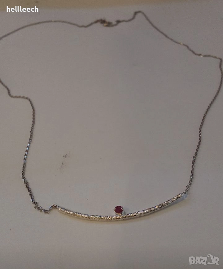 Сребърно колие, снимка 1