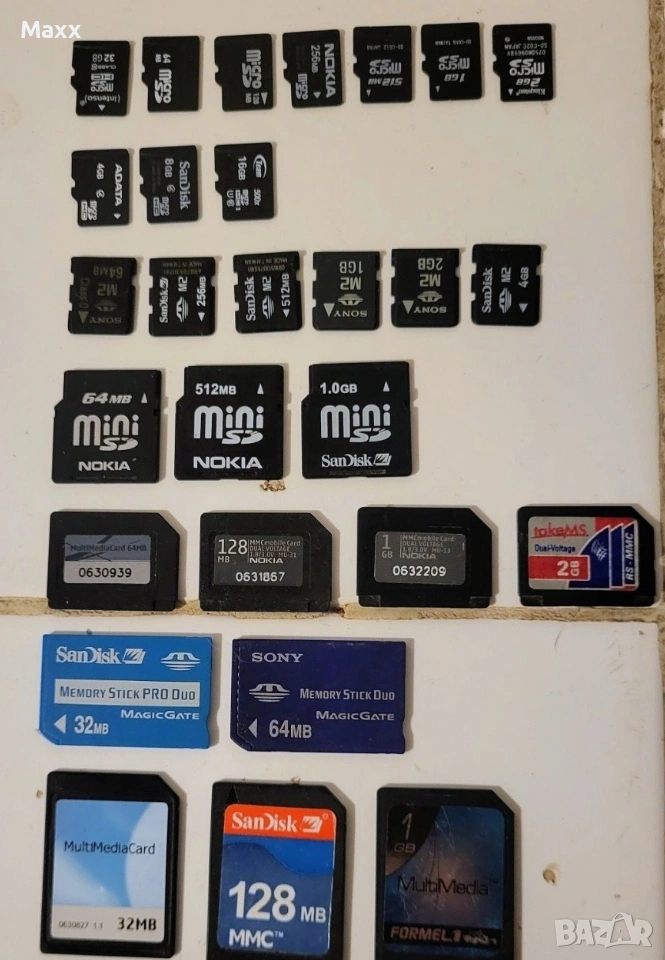 Продавам мемори карти за стари телефони, фотоапарати и техника, снимка 1