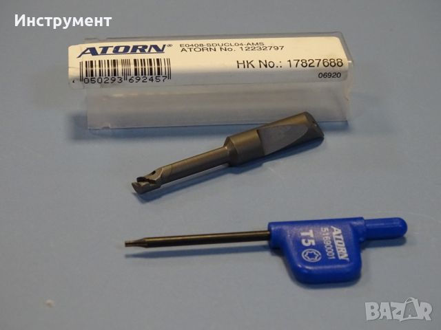 Борщанга лява със сменяемa пластинa ATORN Е0408 SDUCL04-AMS boring bar 12232797, снимка 1 - Други инструменти - 46657186