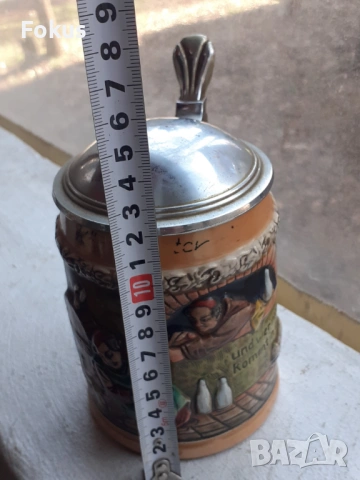 Стара рядка колекционерска немска халба за бира, снимка 6 - Антикварни и старинни предмети - 53432056