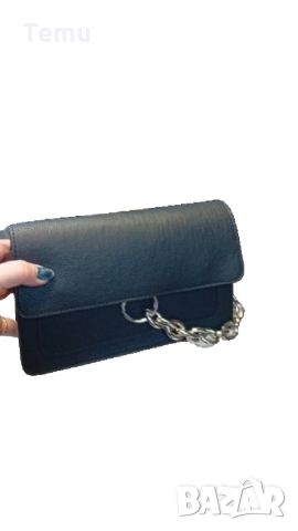 Малка черна чанта-портомоне, подходяща за официални поводи 23х15см, снимка 5 - Чанти - 46411760