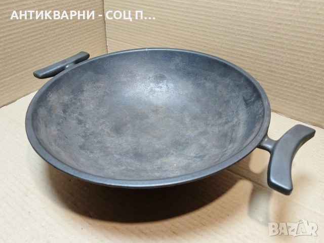 Стар Масивен Чугунен Сач / 4,5 кг. / НОМЕР 1710., снимка 2 - Антикварни и старинни предмети - 53849233