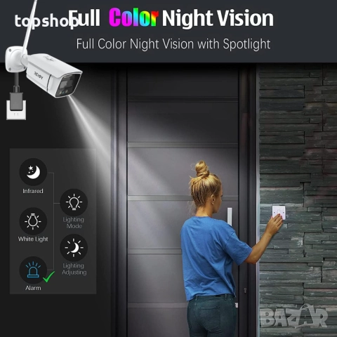 Чисто нова, проверена REIGY 3MP WIFI CCTV система с прожектор, комплект външни  камери 10CH NVR ..., снимка 4 - Комплекти за видеонаблюдение - 52908453