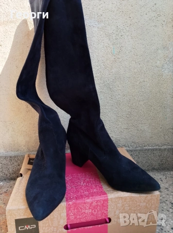 Peter Kaiser Kristin нови дамски стретч ботуши от естествен велур, снимка 3 - Дамски ботуши - 53938574