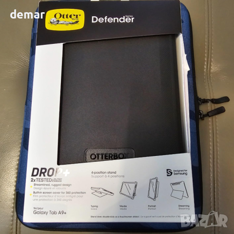 Калъф OtterBox Defender за Samsung Galaxy Tab A9+, черен, снимка 8 - Таблети - 45070706