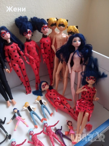 💖Кукли Bandai Zagtoon Мега чудесата на Калинката и Черния котарак Ladybug и големи Kinder фигури, снимка 3 - Кукли - 46335465