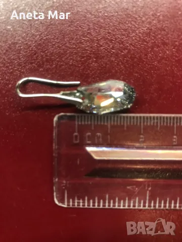 Обеци с камъни Сваровски, снимка 8 - Обеци - 39534281