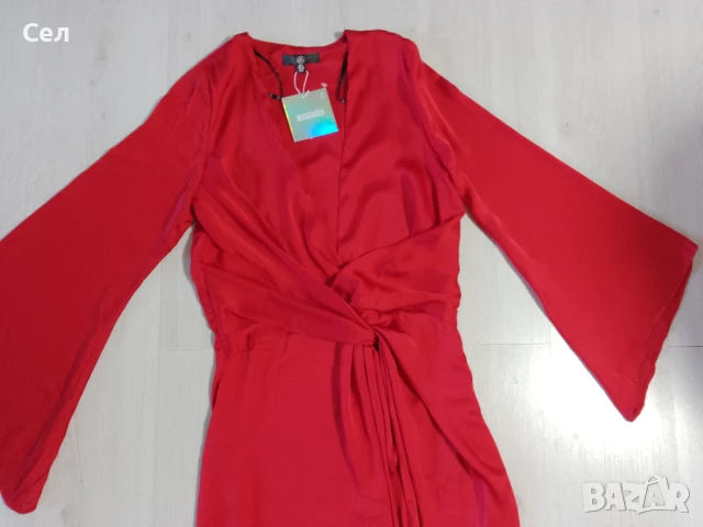 Нова дълга червена рокля Missguided 36, снимка 6 - Рокли - 51204789