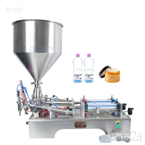 Пневматична пълначна машина за течности, гъсти и кремообразни продукти , снимка 3 - Други машини и части - 46372523