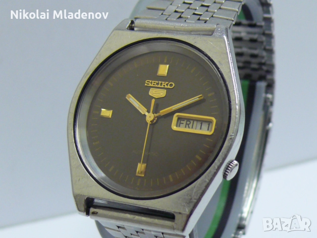 Автоматичен SEIKO 5 Мъжки ръчен часовник, работещ с Ден/Дата
