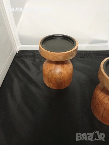 Свещник от мангово дърво, снимка 2 - Други - 53838534