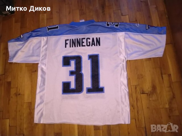 Тенеси Титанс НФЛ на Щатите тениска маркова на Рийбок  №31 Кортланд Финеган размер Л, снимка 10 - Други спортове - 49924049