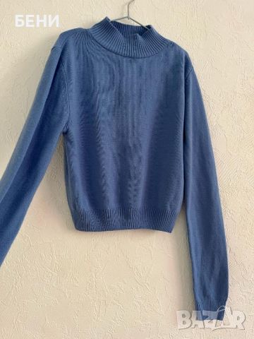 ZARA 2 къси сини блузи, снимка 4 - Блузи с дълъг ръкав и пуловери - 45429203