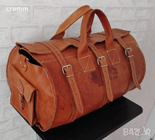 Задна кожена чанта за мотор