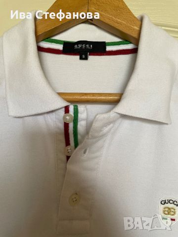 Бяла нова унисекс памучна модел спортно елегантна блуза с къс ръкав Gucci Гучи , снимка 8 - Тениски - 45702515