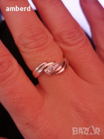 Сребърен пръстен - модел R105, снимка 1 - Пръстени - 46364675