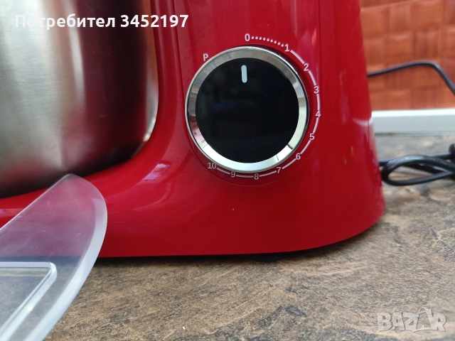 планетарен миксер с иноксова купа с 10 скорости и приставки, снимка 2 - Съдове за готвене - 53816927