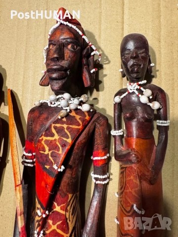 Африкански дървени фигури - Статуетки, снимка 7 - Колекции - 51533150