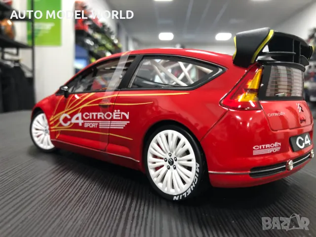 Рядък модел метална колекционерска количка SOLIDO CITROEN C4 WRC 1:18, снимка 2 - Колекции - 47108439