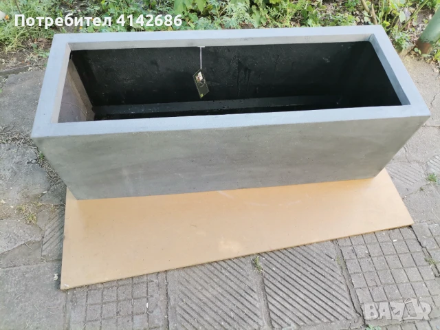 Дизайнерска саксия JUMBO JORT сива, снимка 4 - Саксии и кашпи - 50806750